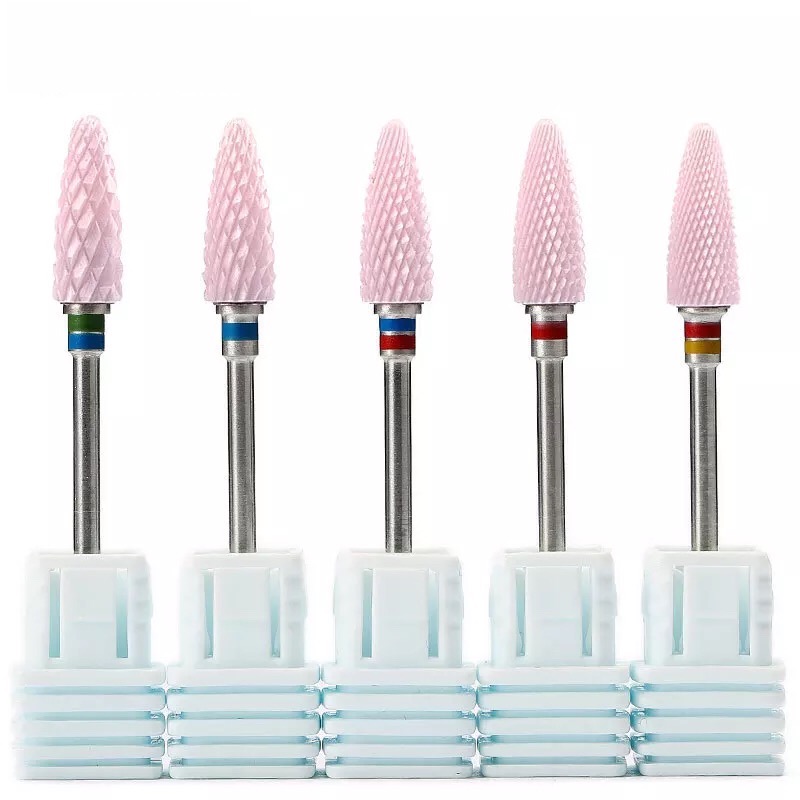 Power Tools Brand - Pink Ceramic Milling Cutters For Manicure,