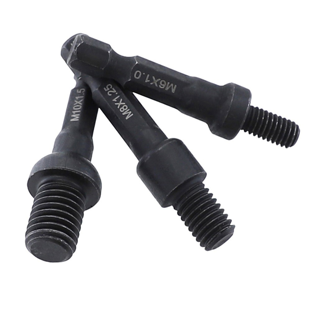 Power Tools Online - 3Pcs Socket Adapter M6/M8/M10 Cr-Mo Self-Tapping