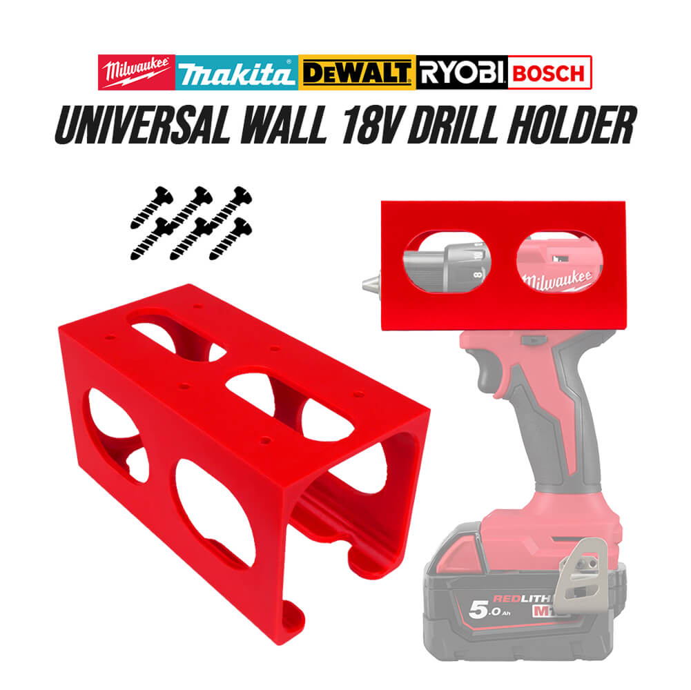 Power Tools Brand - Universal 18V Drill Wall Mount Holder,