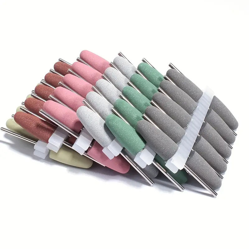 Power Tools Brand - 10pcs Silicone Nail Drill Bit Cutter