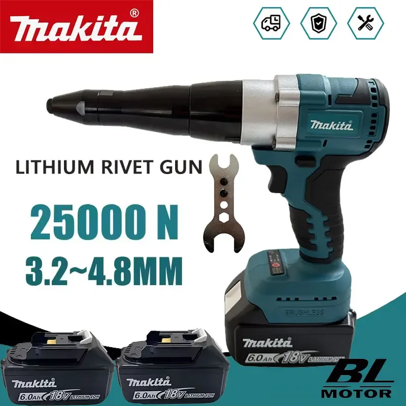 Power Tools Brand - Makita 25000N Brushless Electric Rivet Gun