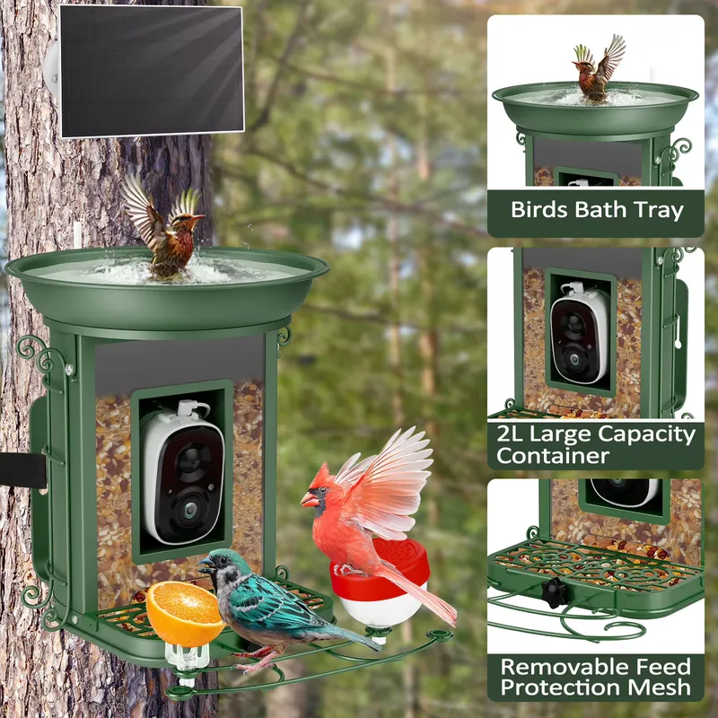 Solar-powered smart bird feede - огляд і ціна Power Tools Ai