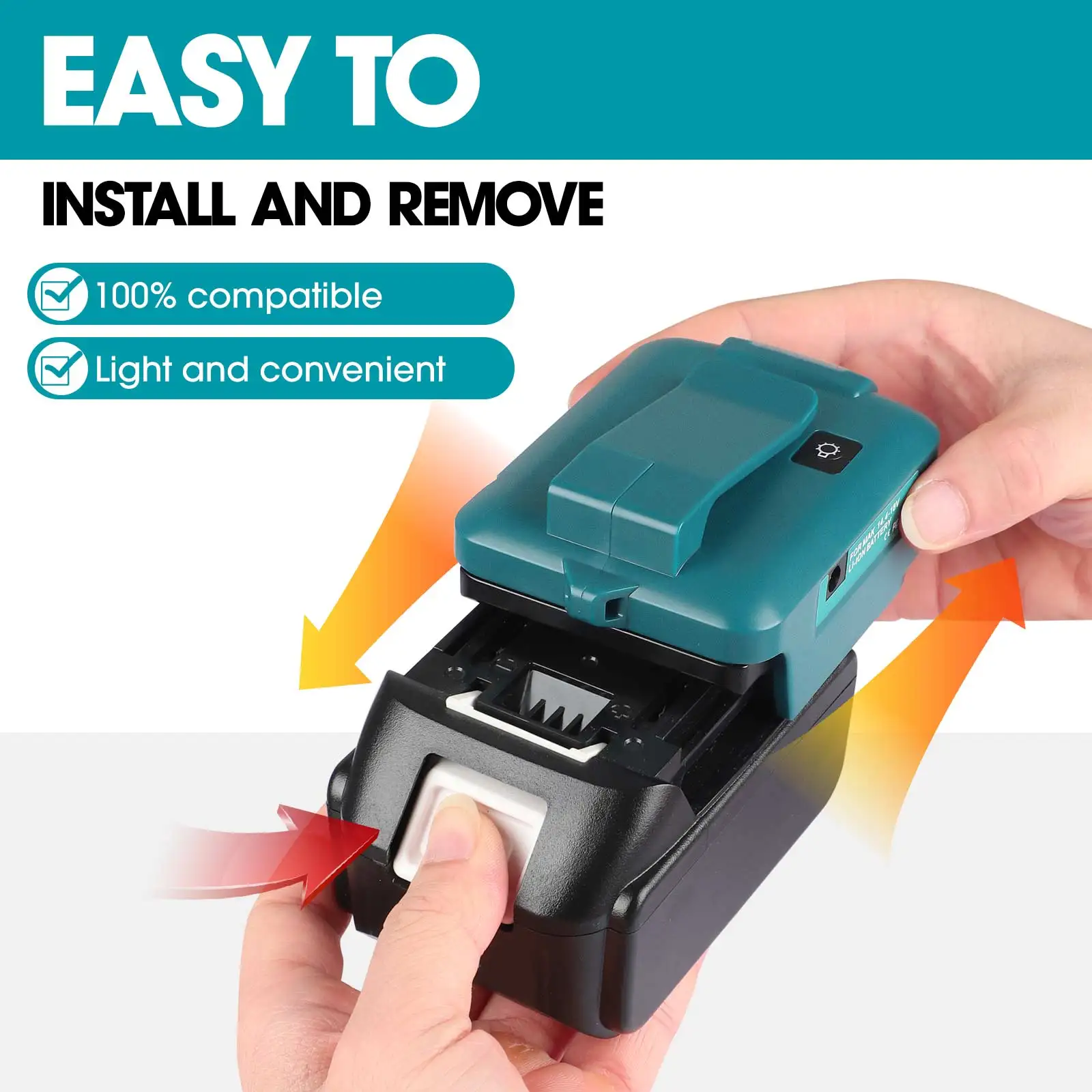 Adapter with Light with Type-c - огляд і ціна Power Tools Milwaukee