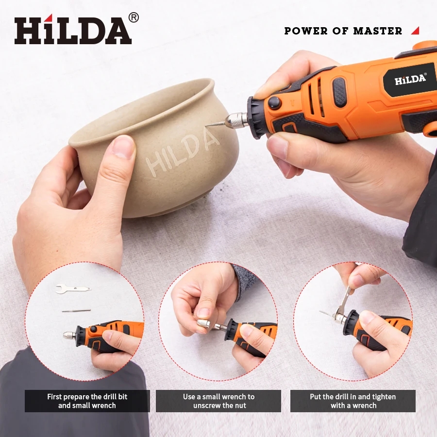 HILDA 200W Engraver Electric D - огляд і ціна Power Tools Ingco