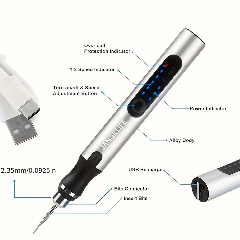 JANGKLIFE USB Cordless Rotary  - огляд і ціна Power Tools Ingco