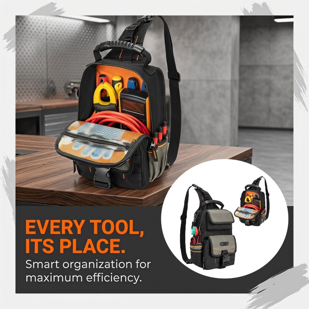 Zippered Electrician Tool Pouc - огляд і ціна Power Tools Band