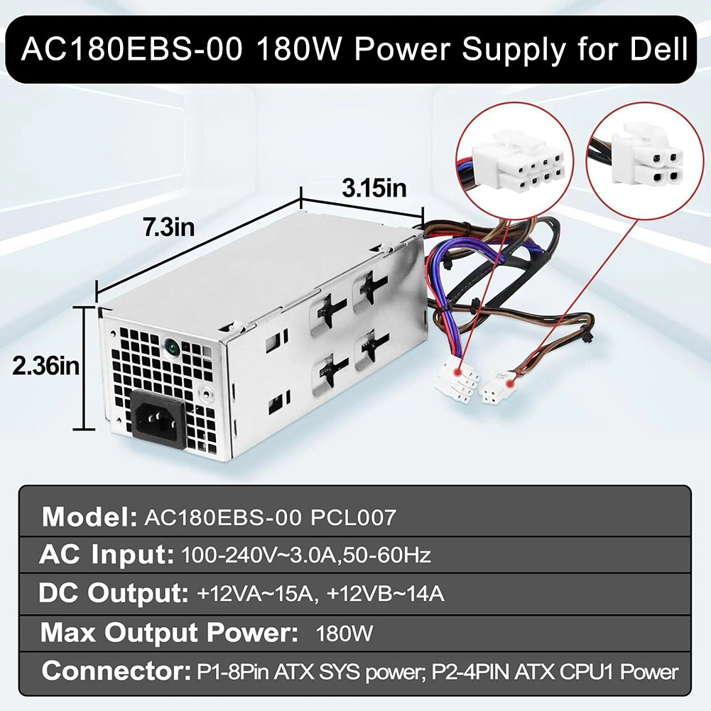 180W Power Supply AC180EBS-00  - огляд і ціна Power Tools Wholesale
