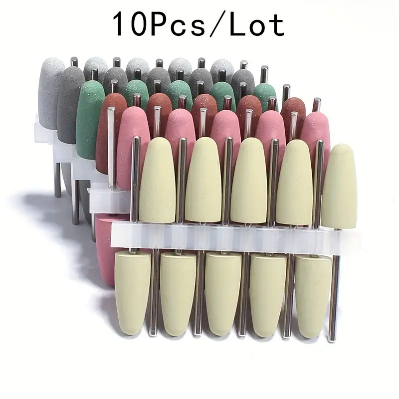 10pcs Silicone Nail Drill Bit  - огляд і ціна Power Tools Brand